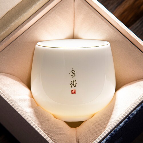 羊脂玉白瓷主人杯个人专用
