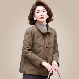 保暖棉衣 冬季 中年妈妈秋冬棉服外套洋气2025新款 棉袄中老年人女装