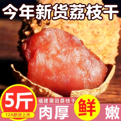 正宗大果荔枝干核小肉厚非无核办公室休闲零食福建特产滋补干货
