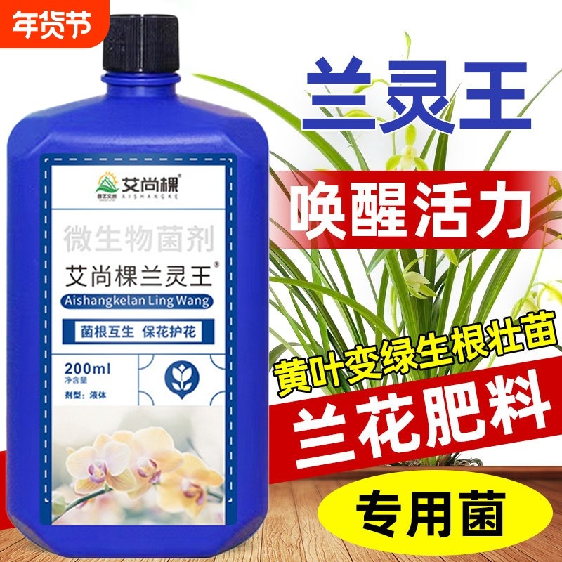 兰花专用营养液兰灵王肥料杀菌君子兰兰陵王多箭素微生物菌剂开花