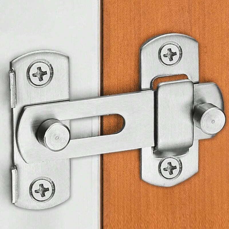 现代简约插销箱扣加厚宠物笼门门扣不锈钢移门栓闩谷仓搭锁门锁扣