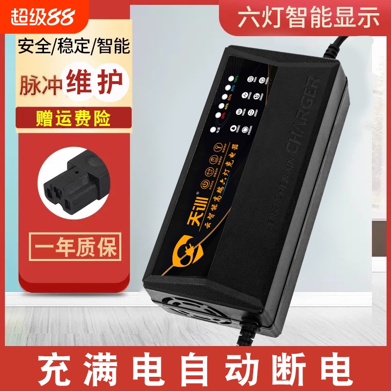 电动车电瓶充电器48v12ah60v20a72v适用于爱玛雅迪三轮铅酸石墨烯