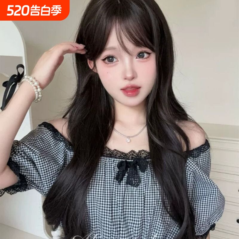 AG假发女长发网红Lolita『雾面松萝』韩系日常气质长卷发jk