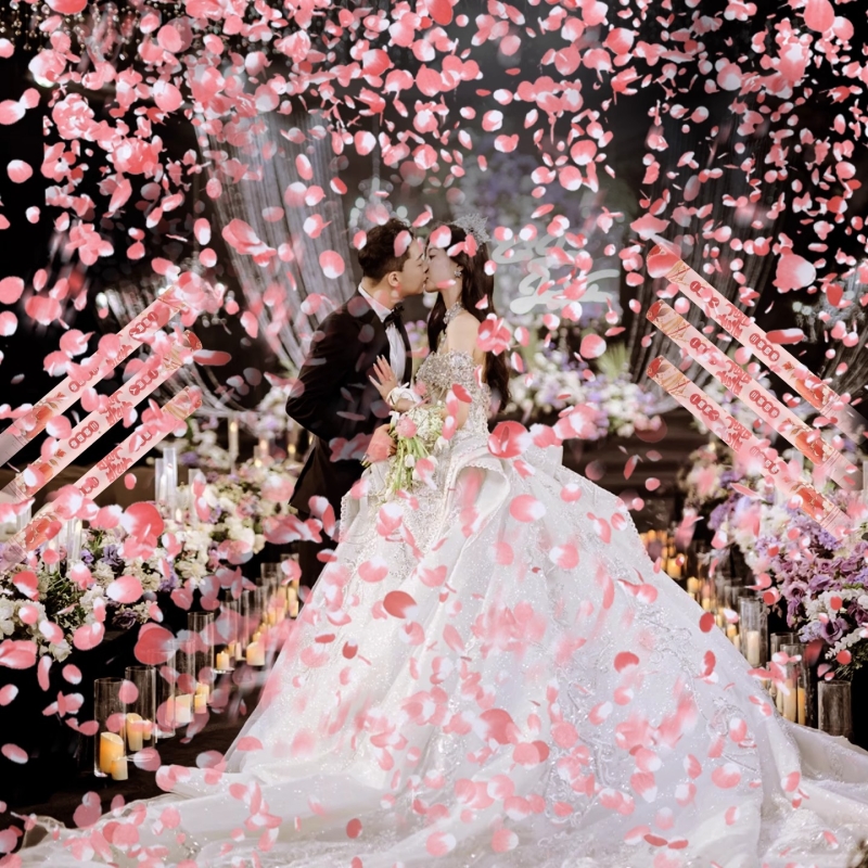 花瓣雨结婚礼炮礼花筒礼筒炮彩带喷手拧花筒喷花婚礼婚庆用品大全