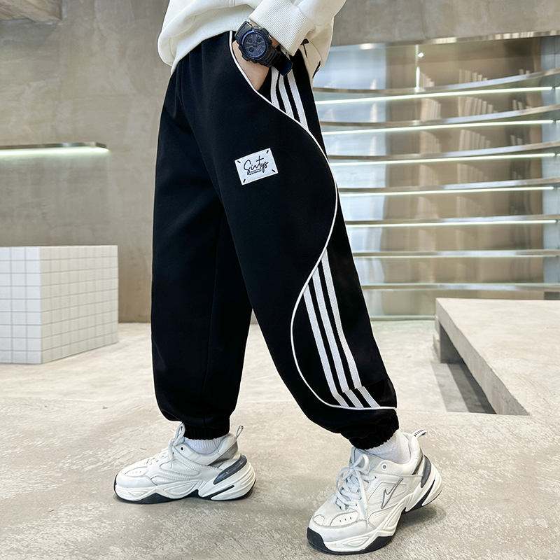 儿童装男童秋装裤子2025新款中大童春秋夏款男孩运动裤秋季薄款潮