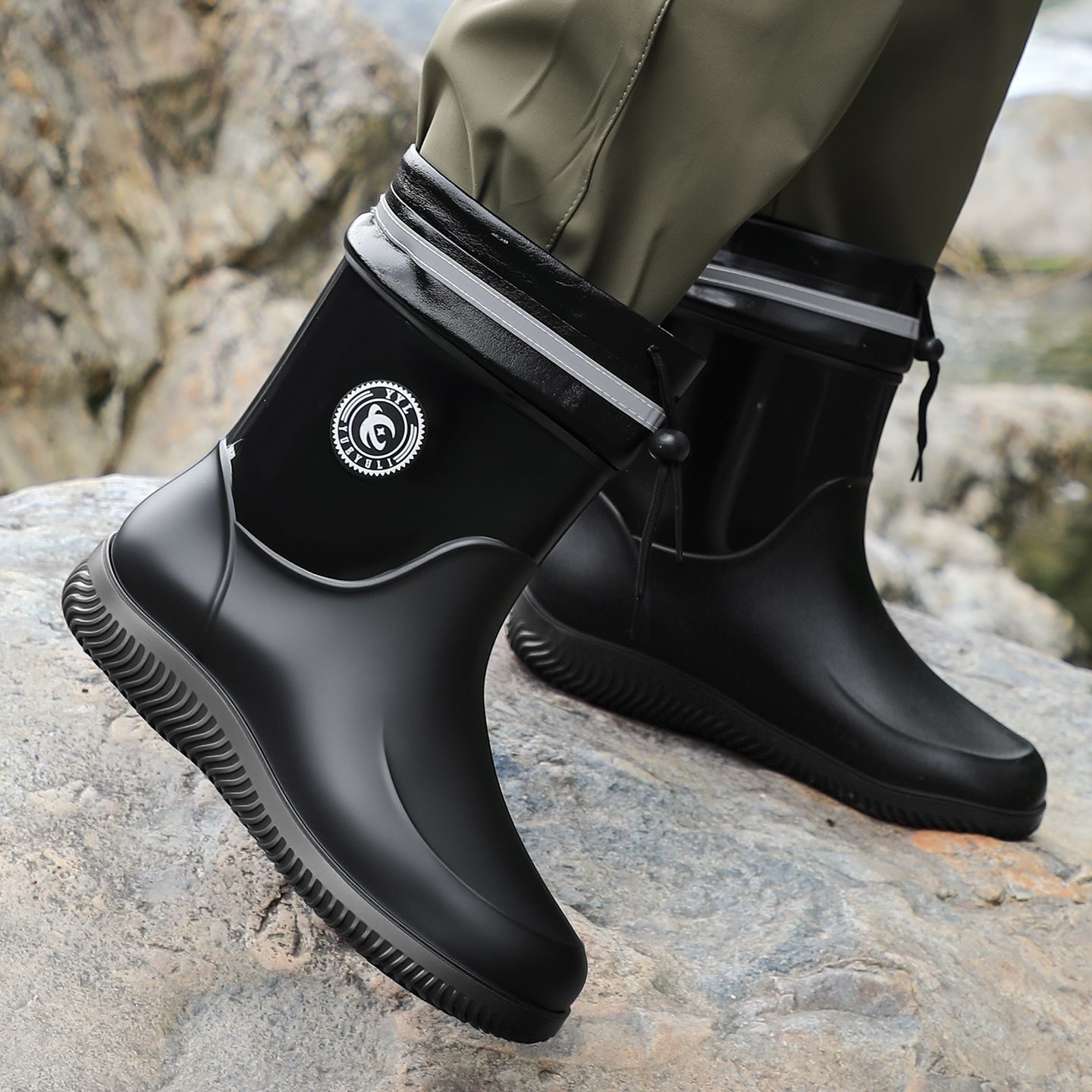 防水短筒雨鞋男士|超4000次加购