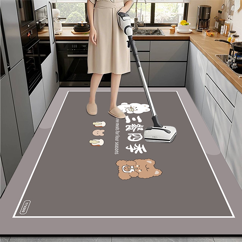 厨房地垫加厚可裁剪大面积全铺