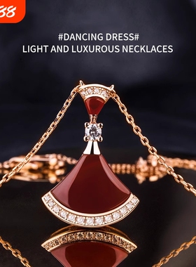 纯银小裙子项链女夏|160人收藏