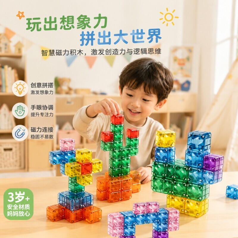 磁力方块益智玩具|超1000次加购图片