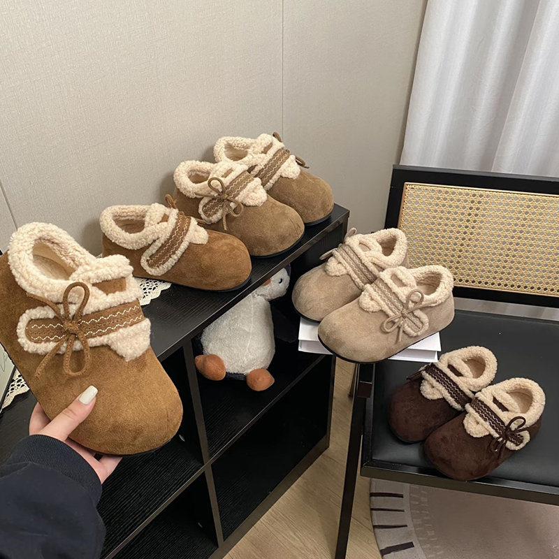 舒适棉拖鞋女士冬季2025新款防滑加厚绒保暖外穿毛毛鞋子室内家居