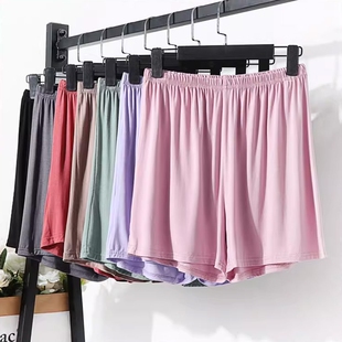莫代尔安全裤女夏内搭打底裤防走光白色大码宽松可外穿短裤薄款