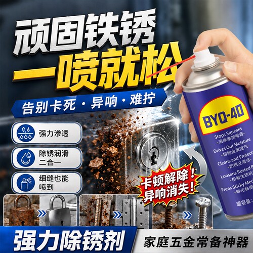 40去锈防锈油神器门窗强力清洗