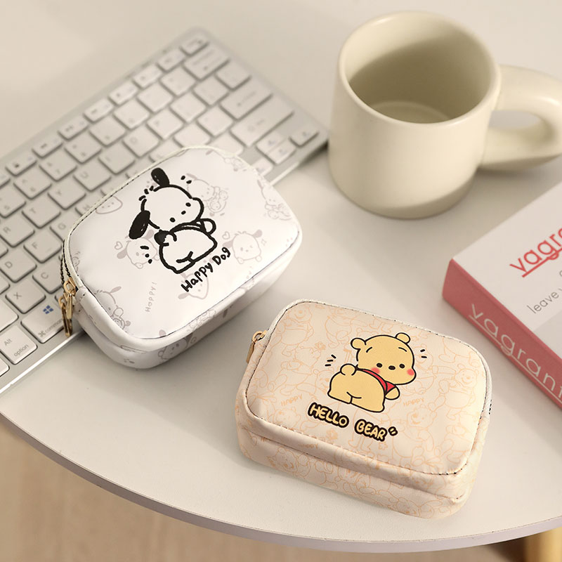 卡通零钱包帕恰狗印花防水钱包女硬币包口红耳机可爱少儿拉链小巧