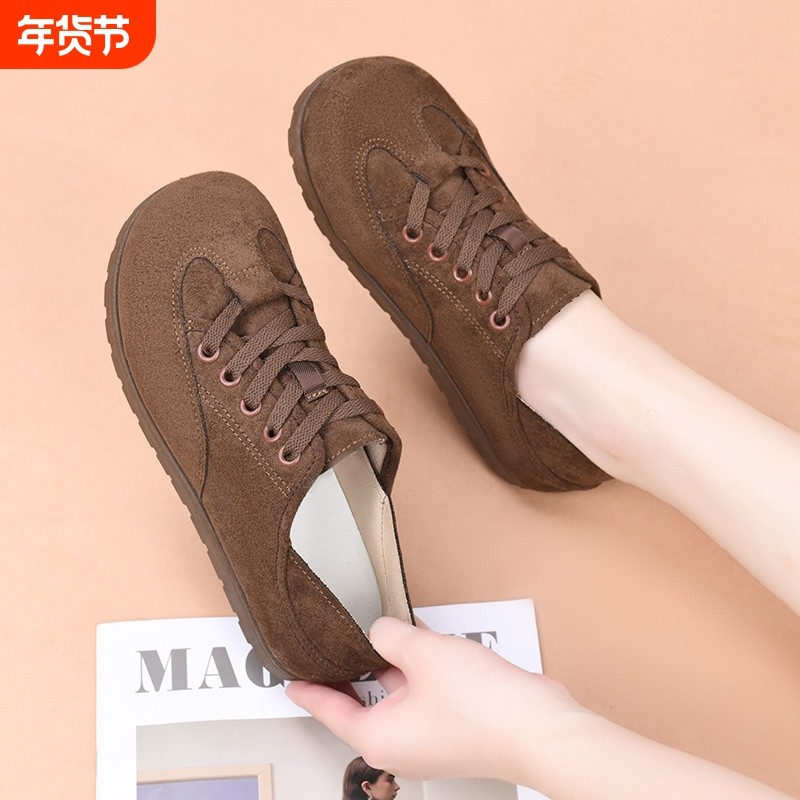 丑萌森系两穿勃肯鞋女款舒适春季新款平底轻便休闲板鞋运动德训鞋,女鞋,德训鞋,淘宝优惠券,粉丝福利购,淘宝优惠卷