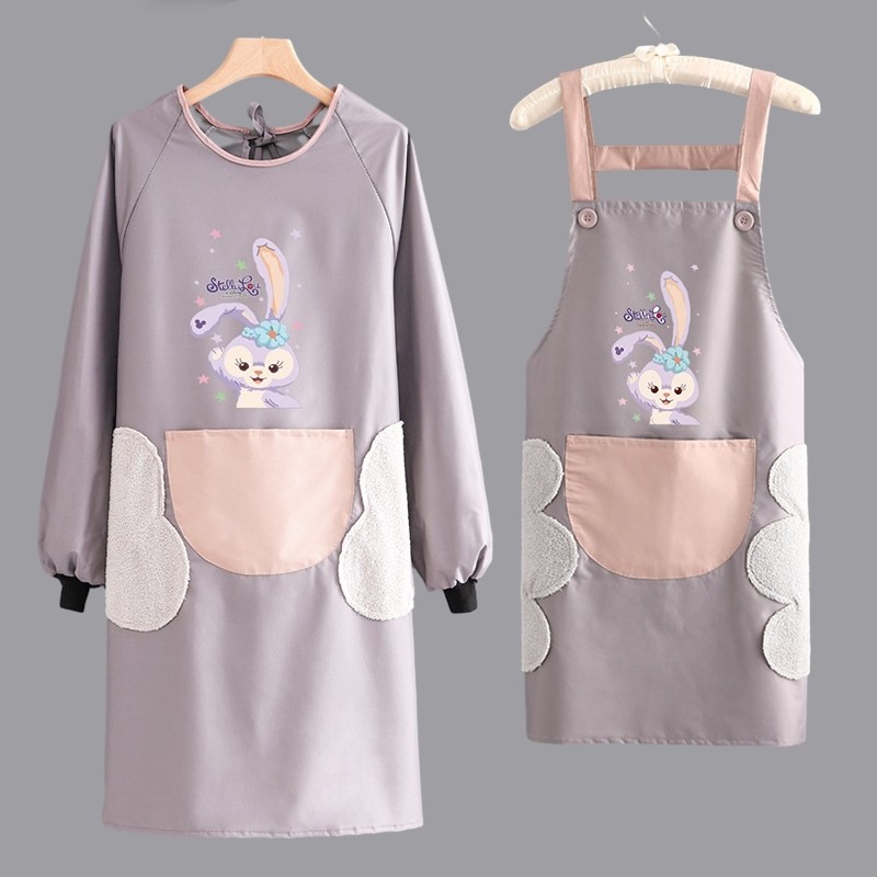 防水围裙厨房家用2025新款高级感年轻款做饭防油可擦手罩衣女围腰