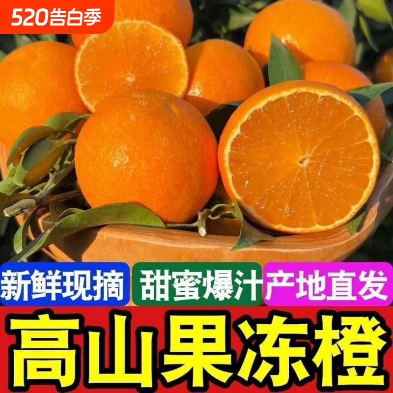 正宗四川青见果冻橙新鲜橙子手剥甜非爱媛38号橙柑橘桔子当季大果