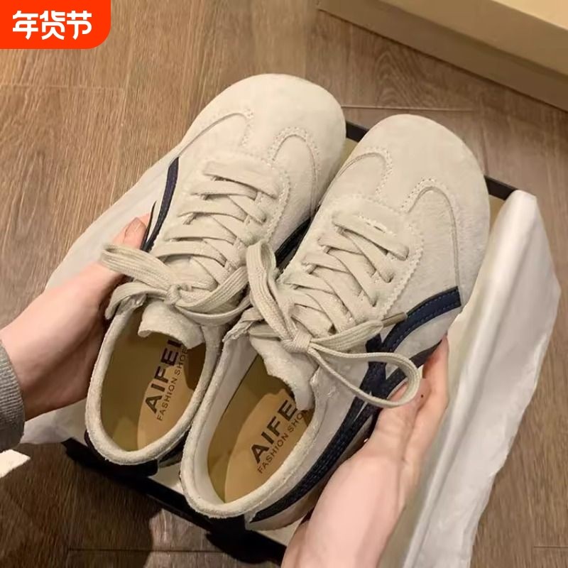 复古软底德训鞋女2025秋季新款爆款平底阿甘鞋韩系百搭运动鞋轻便,女鞋,时尚休闲鞋,淘宝优惠券,粉丝福利购,淘宝优惠卷