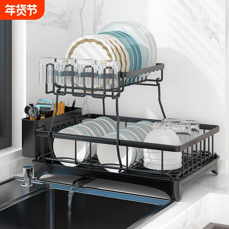 厨房碗碟置物架304不锈钢碗筷沥水架收纳盒杯架筷子娄碗碟盘碗盘,厨房/烹饪用具,碗架,淘宝优惠券,粉丝福利购,淘宝优惠卷