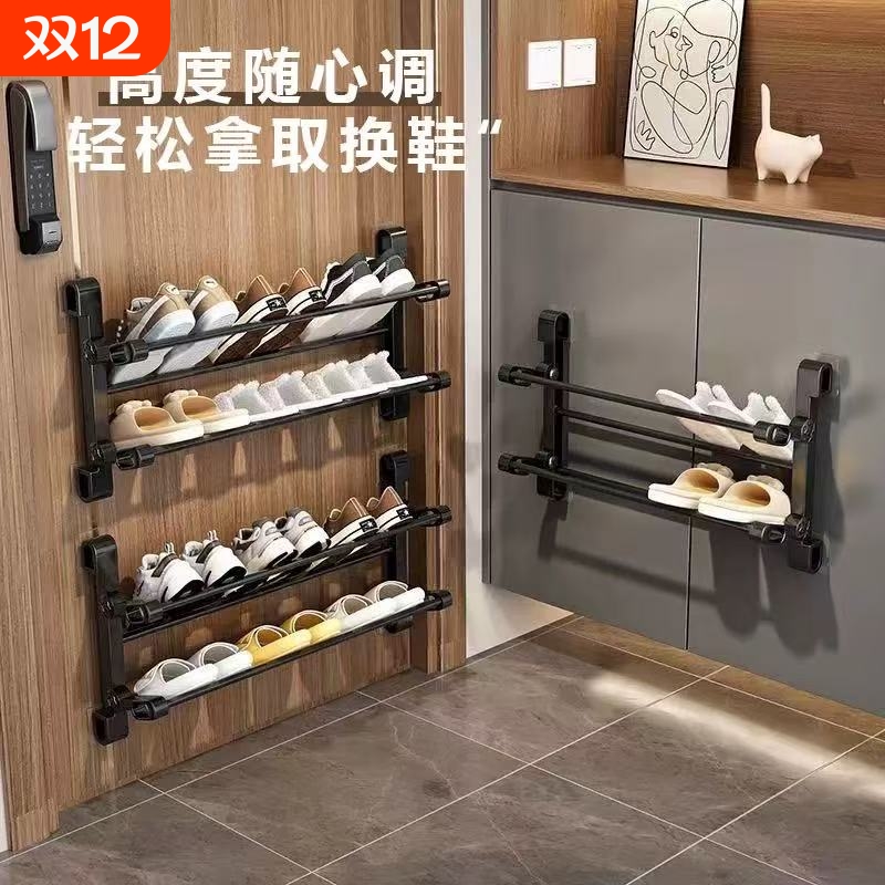 折叠壁挂鞋架多层|超1000次加购