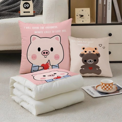 抱枕被子两用加厚二合一折叠汽车载内枕头办公室午睡空调毯子靠枕