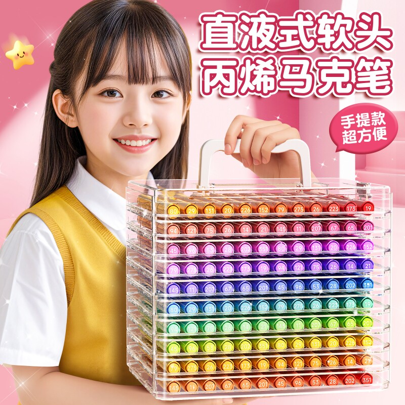 120色直液式丙烯马克笔图片