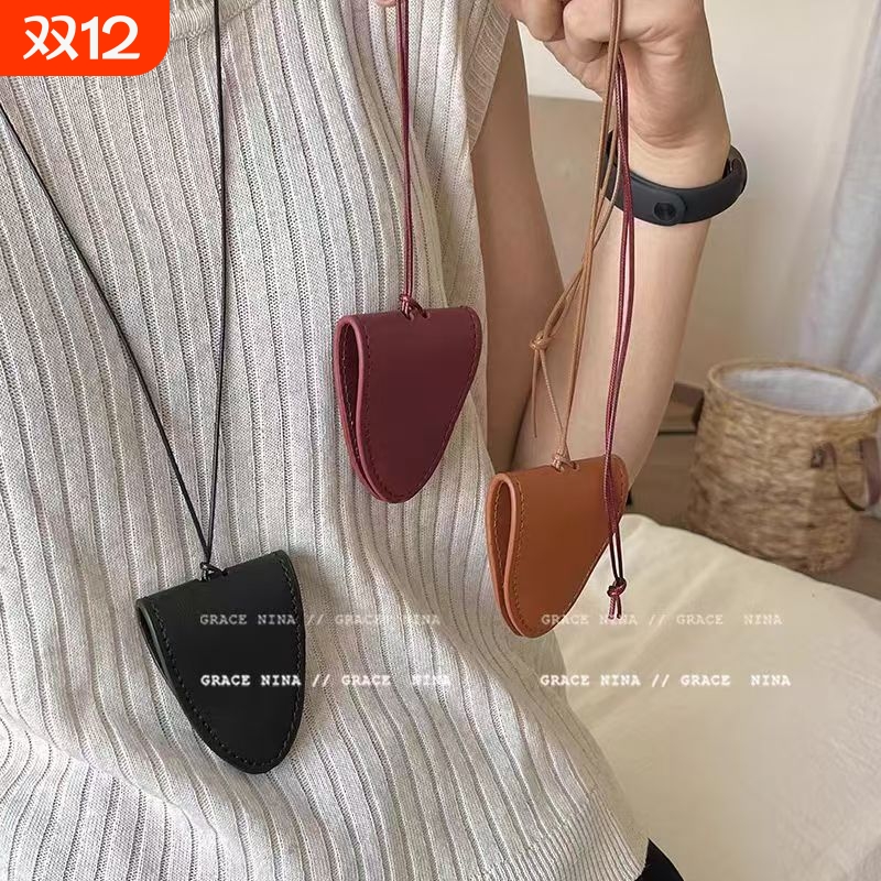 皮革长款挂脖墨镜链|万人加购