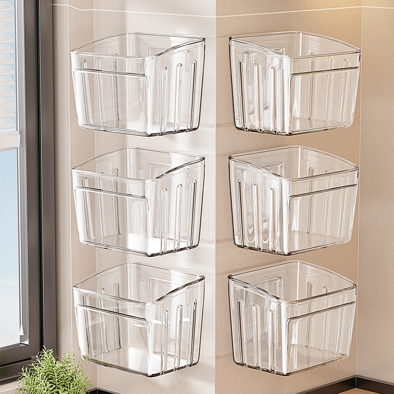 葱姜蒜收纳盒壁挂式大蒜生姜厨房食品级收纳神器挂墙多功能置物架