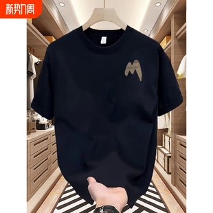 运动休闲上衣打底衫 专柜清仓 新款 T恤男夏季 潮 230g重磅纯棉短袖