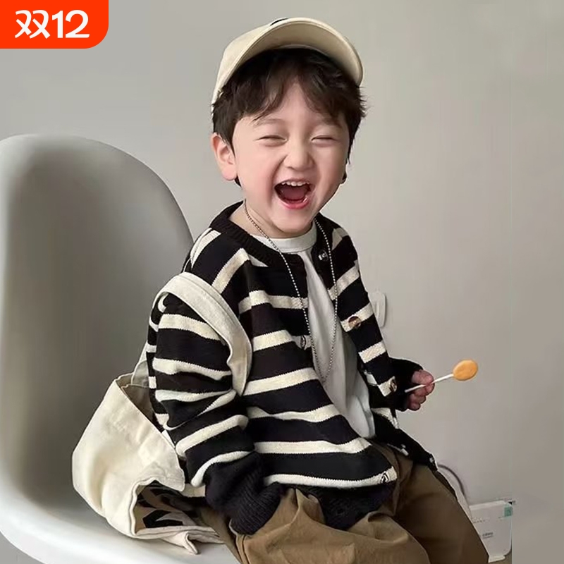 男女宝宝春秋款百搭洋气针织外套