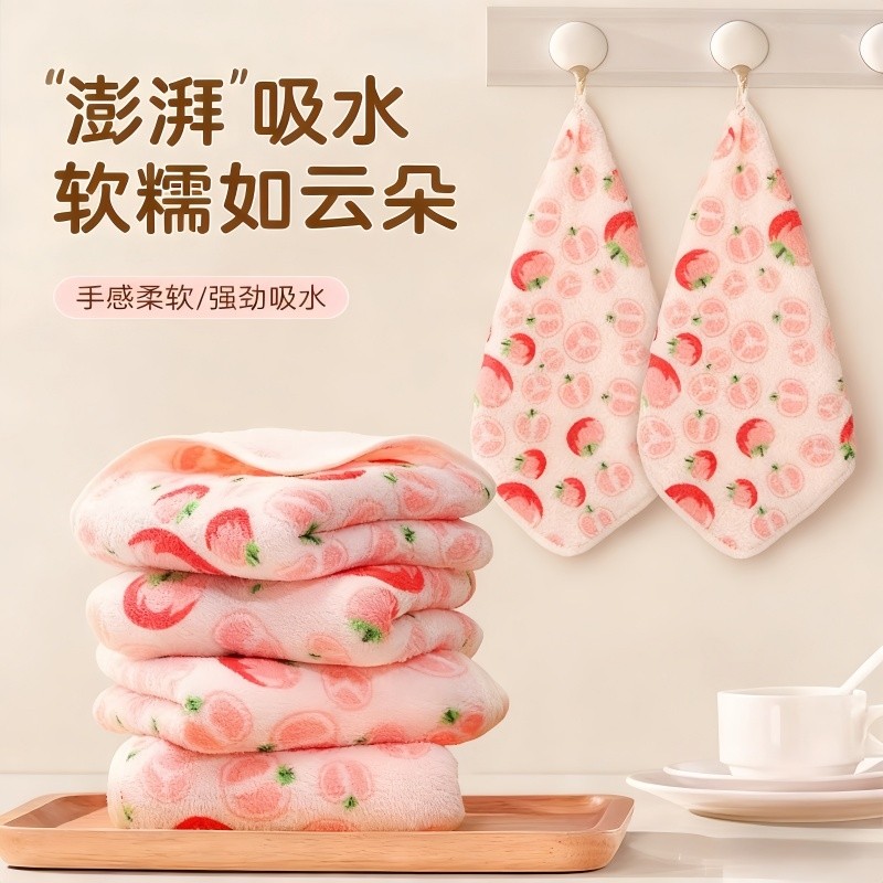 厨房抹布专用不沾油百洁布易清洗洗碗布吸水不掉毛毛巾家用擦桌布