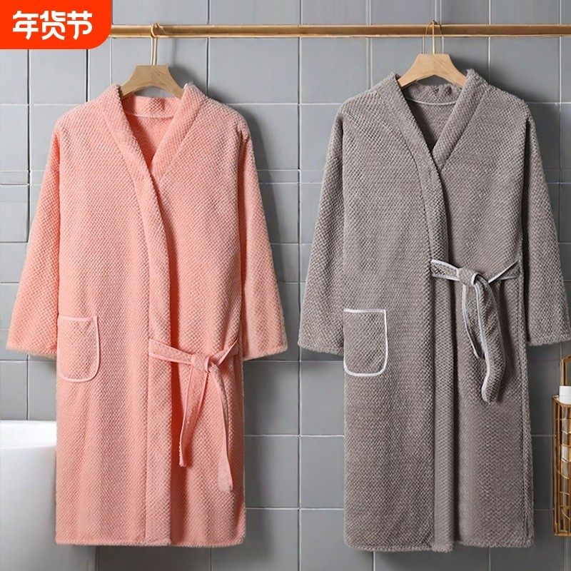 新款浴巾浴袍浴裙秋冬男女情侣浴衣全身长袖宽松吸水速干洗澡睡袍,居家布艺,浴裙/浴袍/浴衣,淘宝优惠券,粉丝福利购,淘宝优惠卷