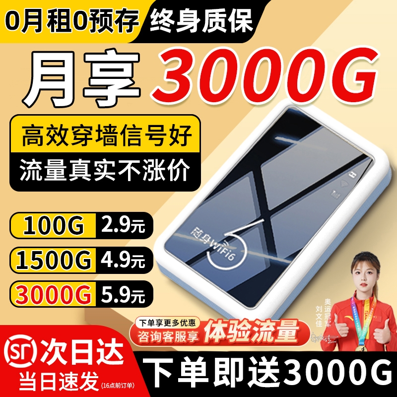 随身wifi6移动无线wifi2025新款wi-fi官方旗舰店流量全网通便携式免插卡车载宽带热点路由器智能家用