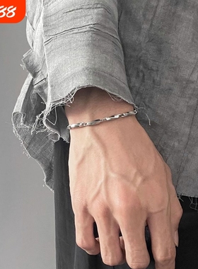不掉色钛钢潮牌简约个性手链