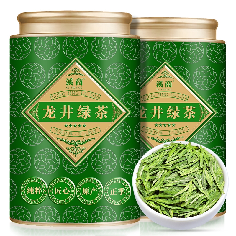 绿茶茶叶2024新茶正宗杭州龙井茶雨前浓香型春茶西湖散装罐装40