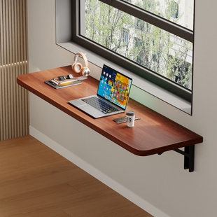 墙上置物架折叠桌床头墙壁置物板挂书架挂墙货架子免打孔墙面上墙