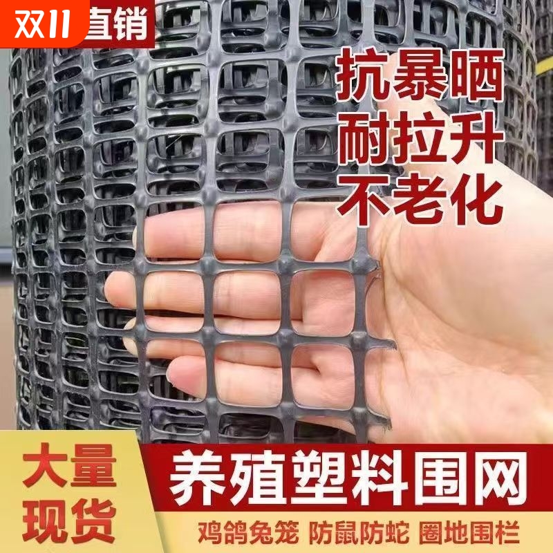 加厚养鸡网围栏网塑料网养殖网围栏家用拦鸡网护栏网格防护网菜园