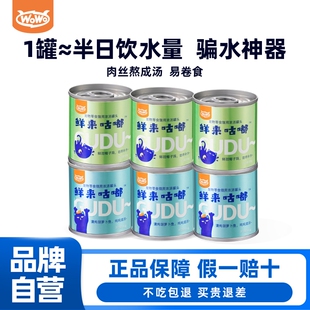 WoWo喔喔猫咪补水罐头幼猫成猫零食汤罐泌尿湿粮骗水神器浓汤咕嘟