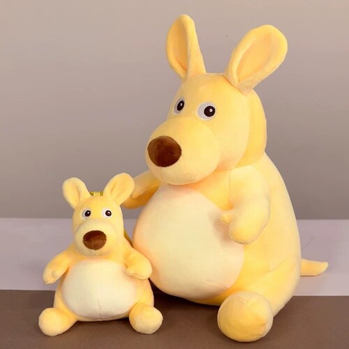 美团袋鼠玩偶毛绒玩具