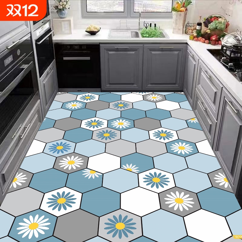 硅藻泥厨房地垫防滑防水防油耐脏专用脚垫子家用可擦免洗门口地毯