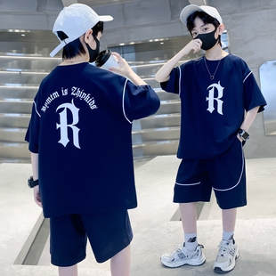 男童夏装套装2026新款中大童炸街运动短袖夏款儿童帅气夏季潮潮流