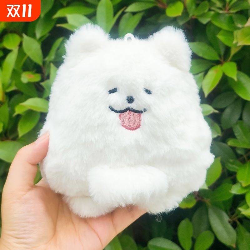 软萌萨摩耶玩偶可爱狗狗毛绒玩具公仔娃娃沙发睡觉抱枕床头靠垫