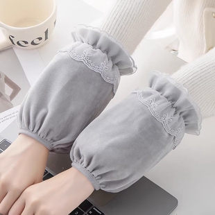 袖套女套袖秋冬工作办公防污学生短款袖头男童女童可爱羽绒服护袖