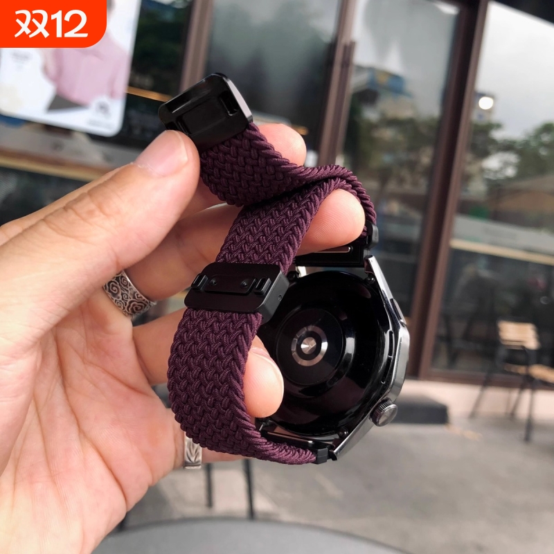 尼龙编织磁吸扣透气柔软手表表带