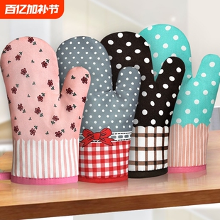 隔热手套加厚耐高温微波炉手套家用厨房烤箱手套防烫防热烘焙工具