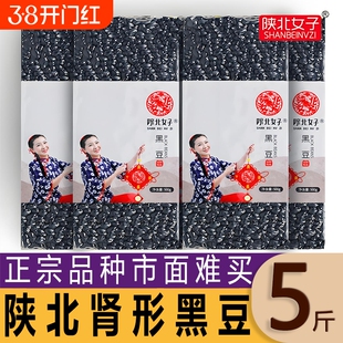 陕北肾形黄芯黑豆真空装5斤打豆浆煮粥颗粒饱满五谷杂粮健康优质