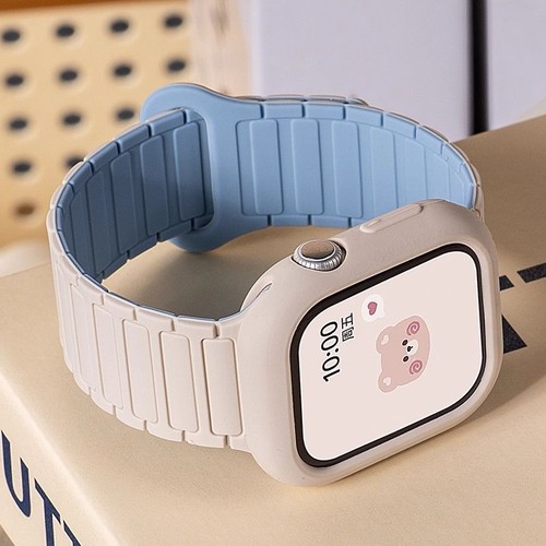 张婧仪同款适用小米手环9Pro表带8Pro腕带红米watch5硅胶4替换带华为FIT4Pro磁吸男智能fit3运动女夏配件粉色
