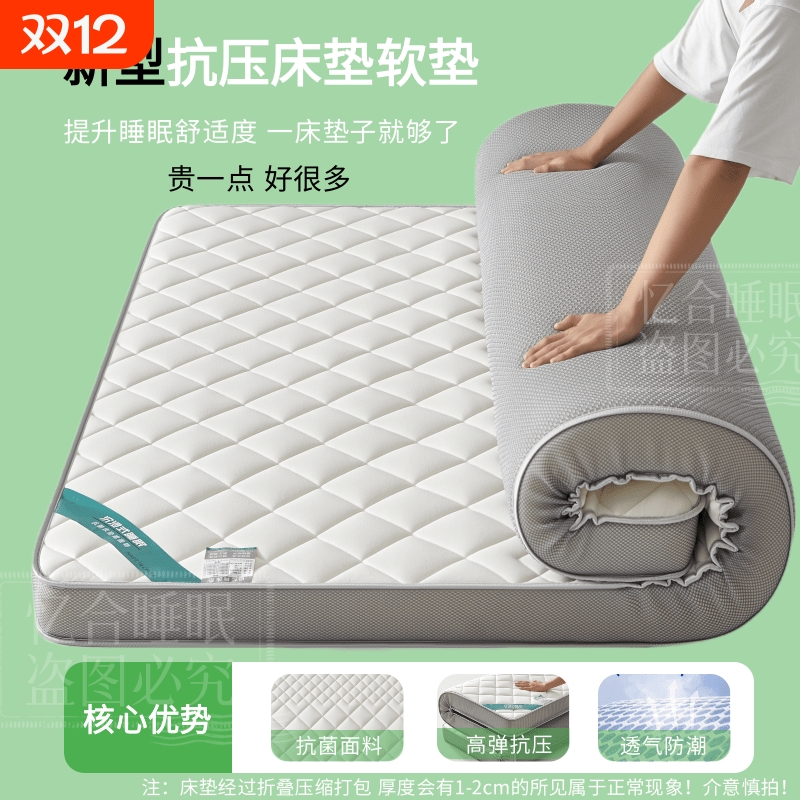 床垫软垫家用卧室单人租房专用榻榻米床垫薄垫褥子宿舍可折叠软垫
