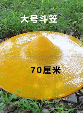 雨伞帽子头戴式成人斗笠防雨防晒钓鱼牛筋垂钓草帽