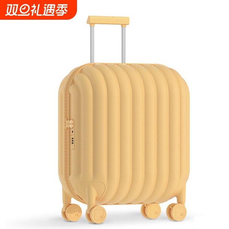 可登机行李箱20寸小型密码箱22男女拉杆箱结实耐用面包旅行箱静音