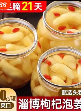 山村辣妈泡姜枸杞泡芽新鲜嫩姜芽腌制泡菜姜仔下饭菜袋装酸甜凉菜